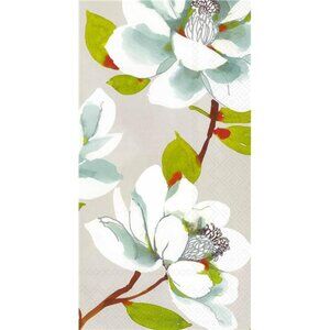 16 Paper Guest Dinner Napkins Disposable 3-Ply 8.5" x 4.5" Maret Grey New